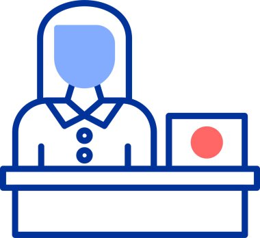 kadın simgesi, vektör illüstrasyonu