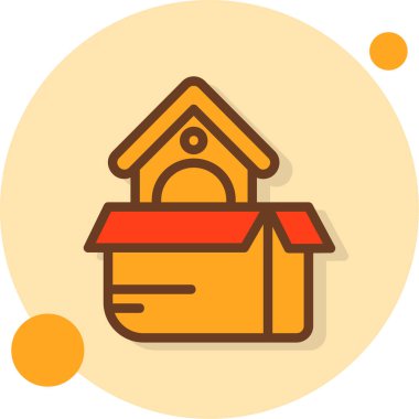 ev vektörü simgesi kişisel proje için basit vektör illüstrasyonu