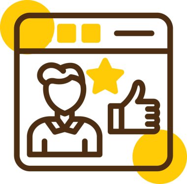 İş. Web simgesi basit illüstrasyon