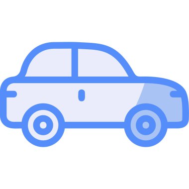 - Araba. Web simgesi basit illüstrasyon