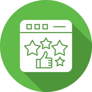 derecelendirme vektörü rengi modern simge