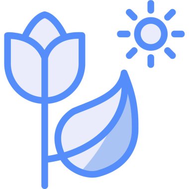 Bitki. Web simgesi basit illüstrasyon