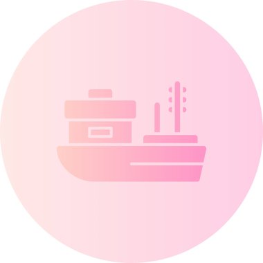 benzersiz gemi vektör çizgisi simgesi