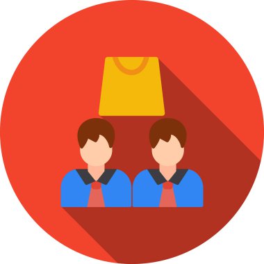 business office vektör illüstrasyonu