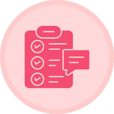 Kontrol listesi. Web simgesi basit illüstrasyon