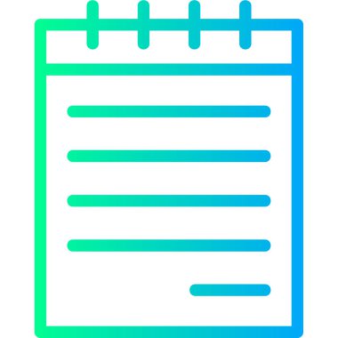 not defteri simgesi vektör illüstrasyonuName