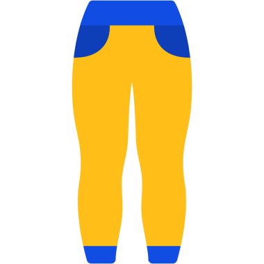 Kadın pantolonu, illüstrasyon, beyaz arkaplan vektörü.