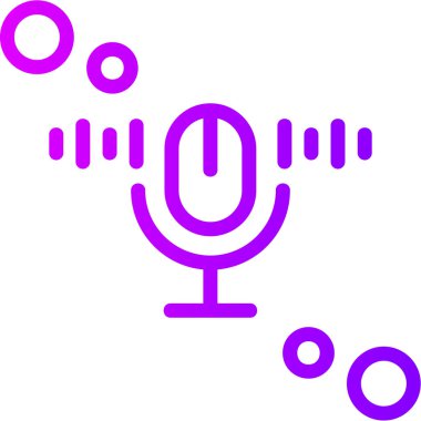 vektör mikrofon simgesi. vektör illüstrasyonu