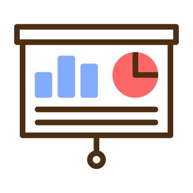 analitik grafik simgesi, vektör illüstrasyonu