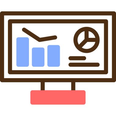 grafik ikonu vektör illüstrasyonu