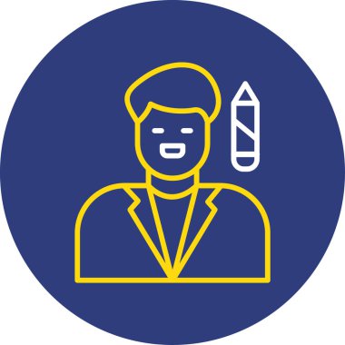 Şişeli bir adamın vektör illüstrasyonu