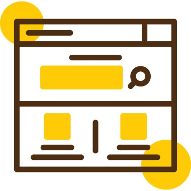 seo modern simgesinin vektör illüstrasyonu