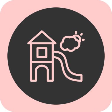 Ev simgesinin vektör illüstrasyonu