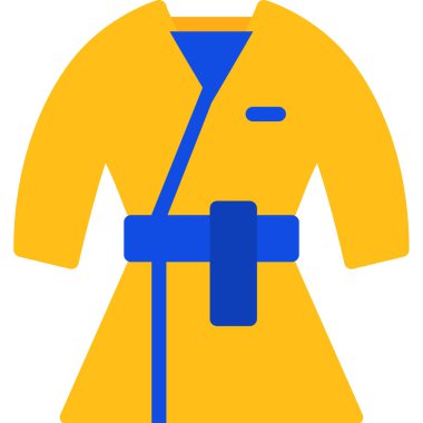 Elbise moda ikonu düz stil