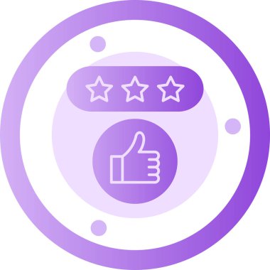 Reyting. Web simgesi basit tasarım