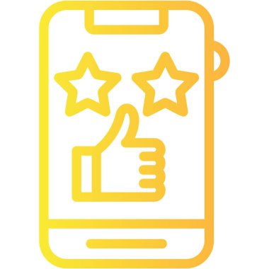 Reyting. Web simgesi basit illüstrasyon