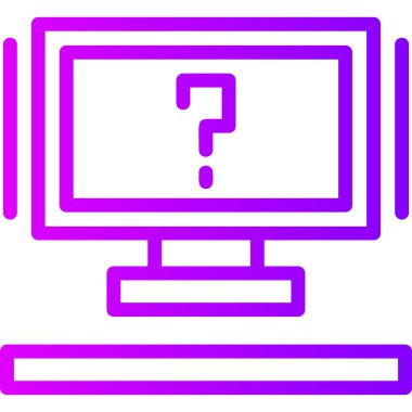 Bilgisayar monitörü. Basit resimleme