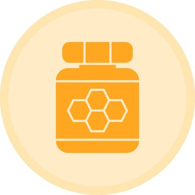 vektör illüstrasyonu, bal kavanozu ve bal kavanozu