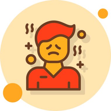 Depresyon depresif ikonu - taslak biçiminde