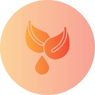 Yaprak ikonu vektör illüstrasyonu