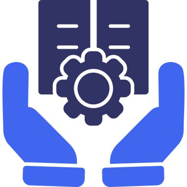 Vites simgesi vektör illüstrasyonuyla el