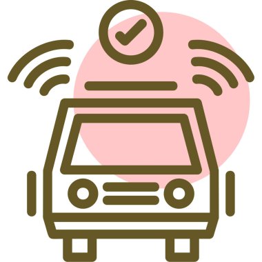 - Araba. Web simgesi basit illüstrasyon