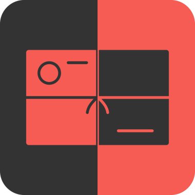 Tek bir izole simgenin vektör illüstrasyonu