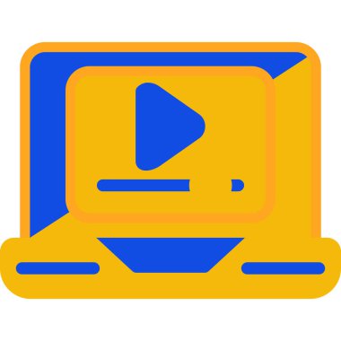 Bilgisayar. Web simgesi basit illüstrasyon