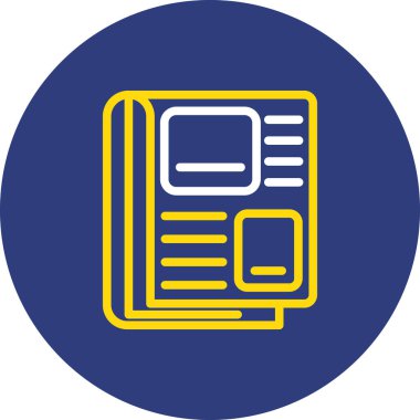 Kitap simgesinin vektör illüstrasyonu