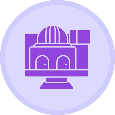 Cami. Web simgesi basit illüstrasyon