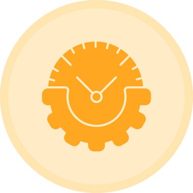 Saat simgesi vektör illüstrasyonu