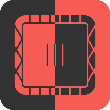 Tek izole müzik simgesinin vektör illüstrasyonu