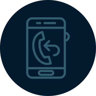 telefon arama vektör simgesi