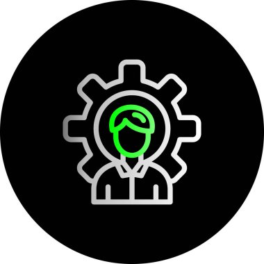 dişli simgesinin vektör illüstrasyonu