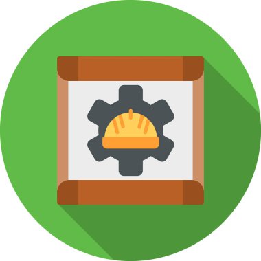 inşaat başlığı vektör simgesi