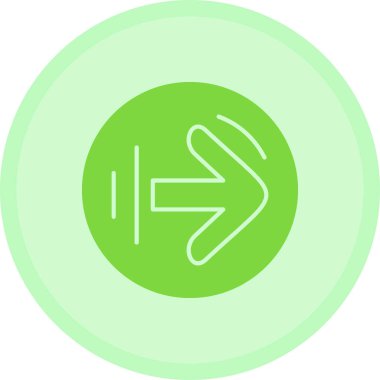 Rozet biçiminde sol yön ok simgesi