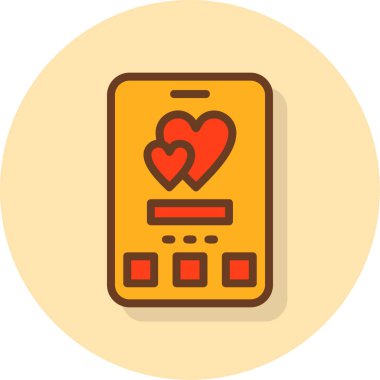 Cep telefonu. Web simgesi basit tasarım