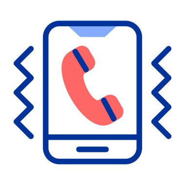 Çağrı. Web simgesi basit illüstrasyon