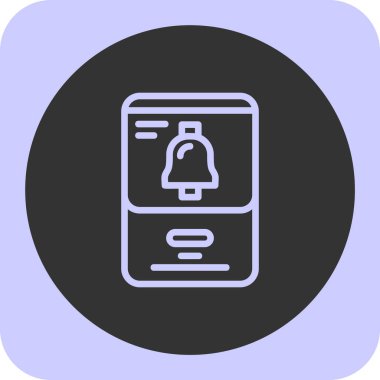 Akıllı telefon simgesinin vektör illüstrasyonu