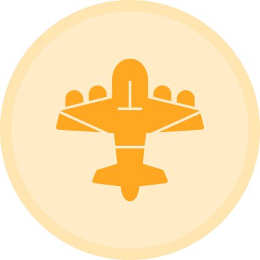 Uçak. Web simgesi basit illüstrasyon