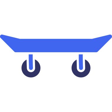 El arabası. Web simgesi basit illüstrasyon