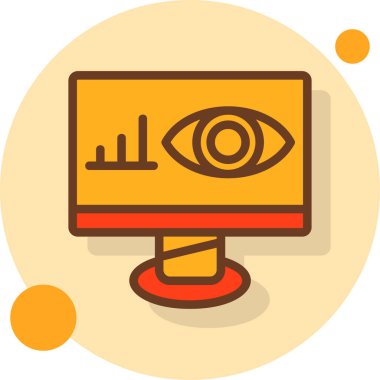 Göz görme simgesi - taslak biçimi