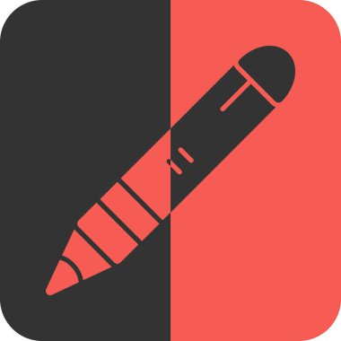 Kalem ve kalemin vektör çizimi