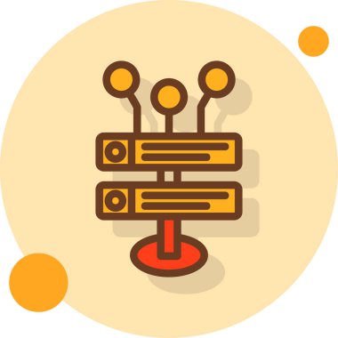 uydu anten simgesi, vektör illüstrasyonu