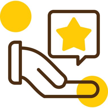 Favori derecelendirme ikonu. dış hat geribildirim müşteri vektör rengi izole edildi