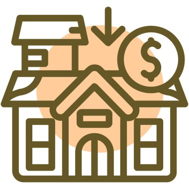 ev simgesi vektör illüstrasyonu