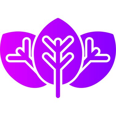 vektör simgesi, doğa sembolü bırakır