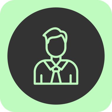 İnsan simgesi soyut bir grupta izole edildi