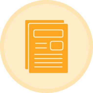 Belge. Web simgesi basit tasarım