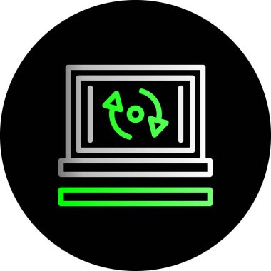 bilgisayar izleyici simgesi vektörü